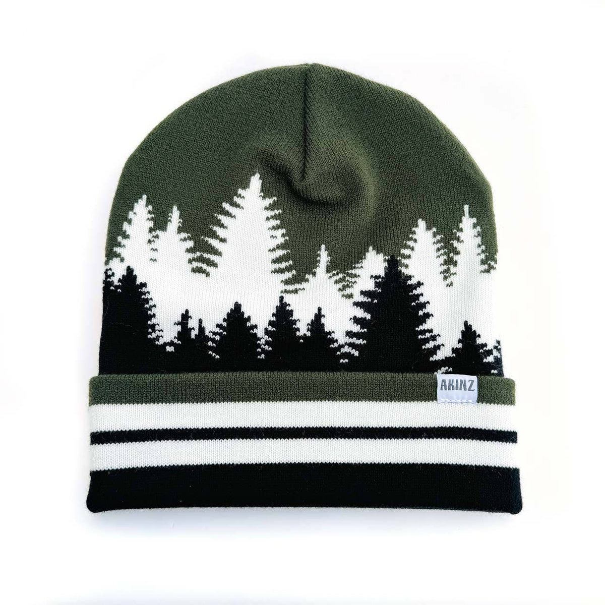 Akinz Treeline Beanie Forest Green