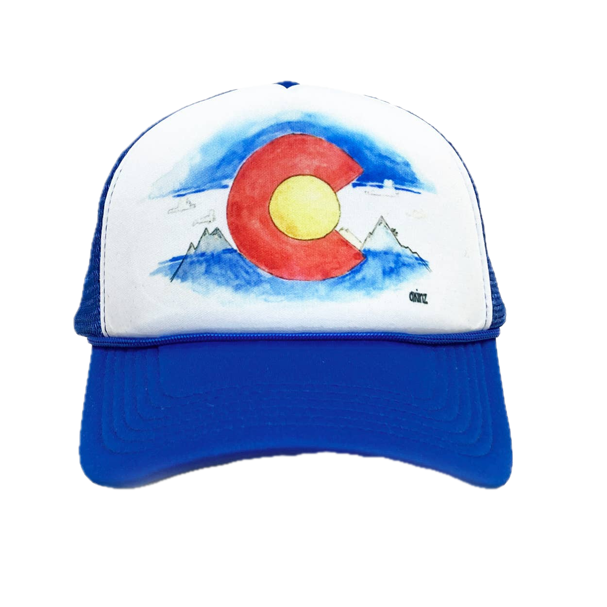 Colorado Watercolor Trucker Hat