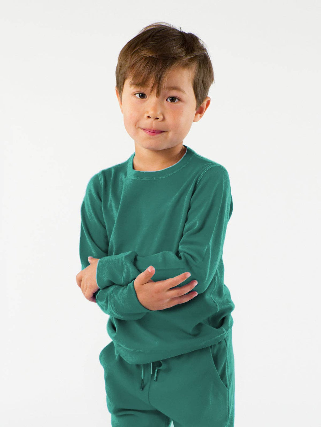 Kids Midweight Merino Jogger and Crew Set