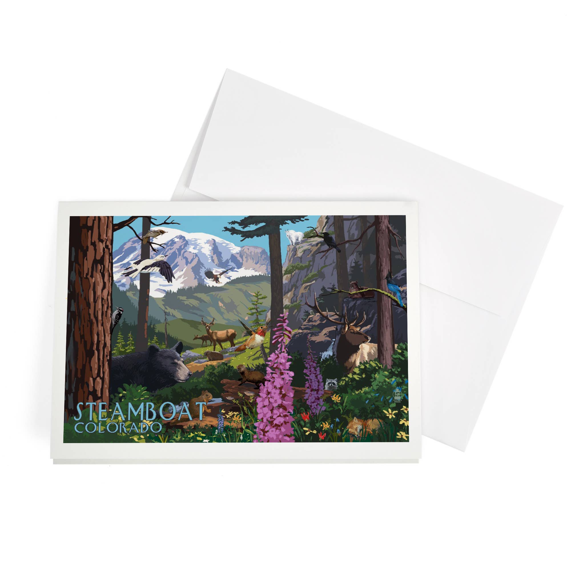 GREETING CARD Steamboat, Colorado, Wildlife Utopia
