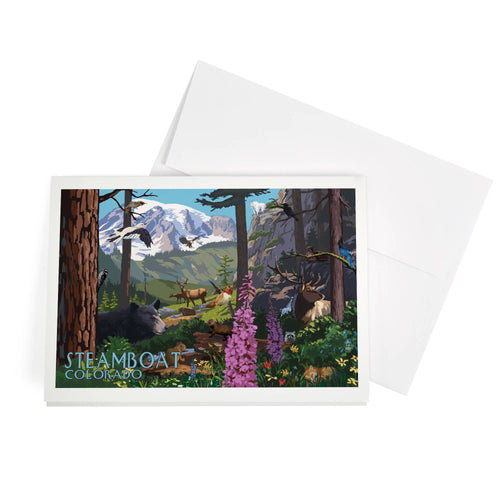 GREETING CARD Steamboat, Colorado, Wildlife Utopia