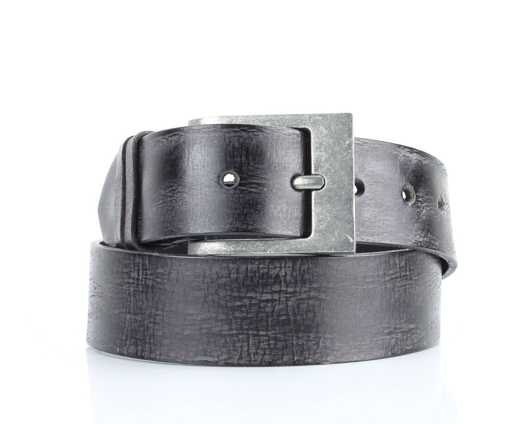 Double Loop Western Belt – Antique Buckle ABB 009 Black 34