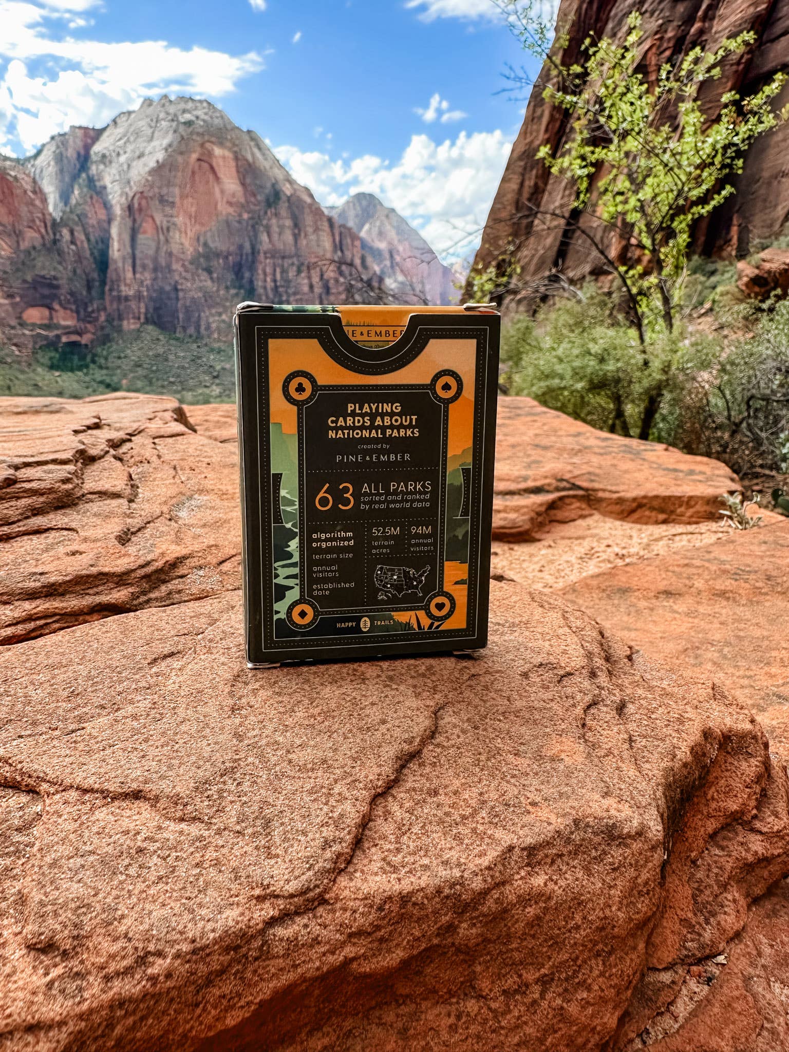 Pine + Ember The World's Best National Parks Playing Cards