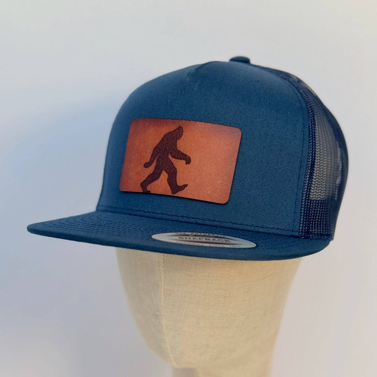 The Lonely Pine Sasquatch | bigfoot leather patch hat