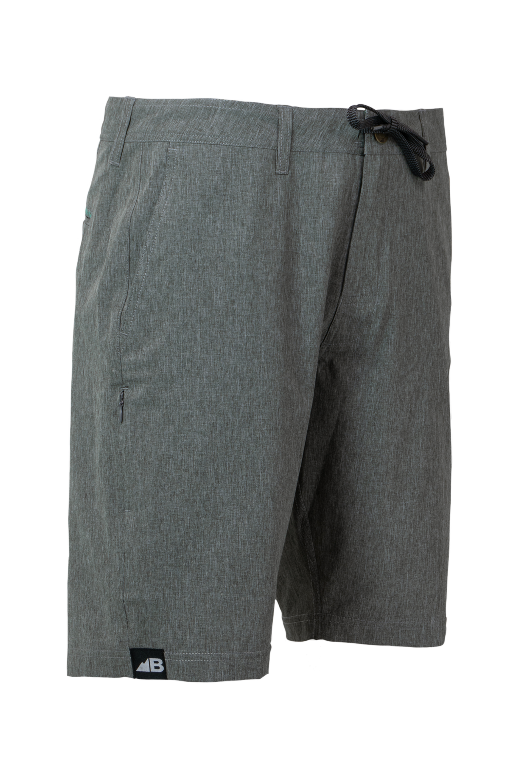 Men's 10" Rocky Mountain Board Shorts Has Drawstring Gray