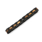 Wooden Element Nero- Wood & Metal Bracelet