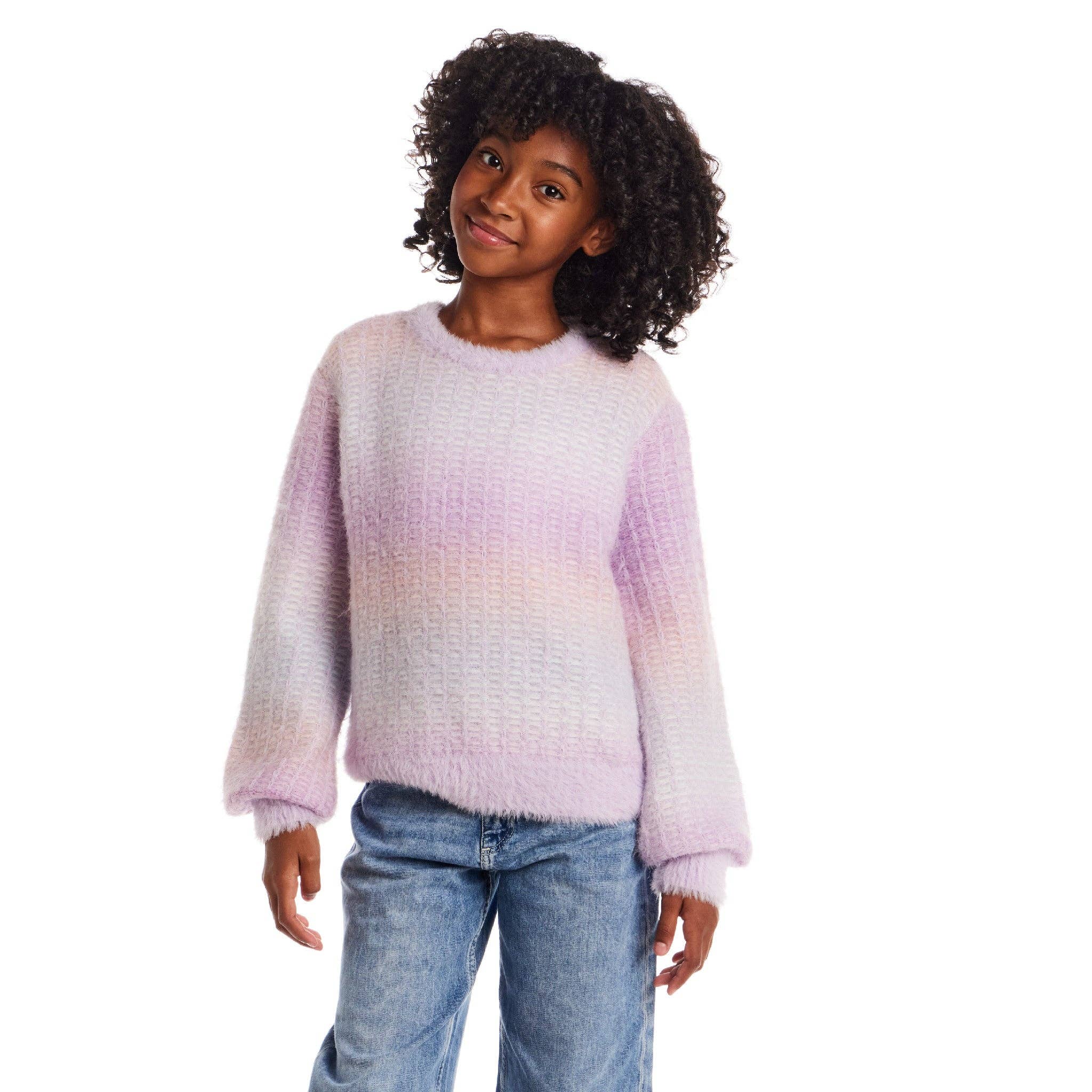 Kids Ombre Sweater | Lavender