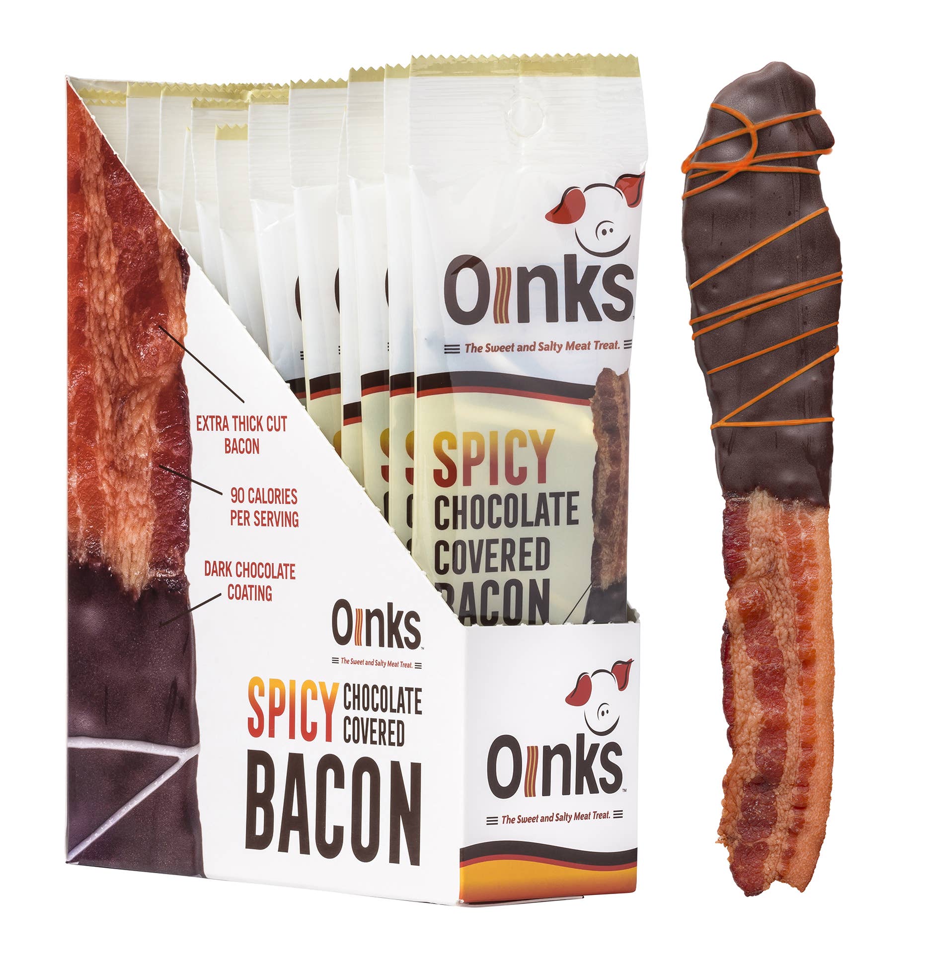 Spicy Chocolate Covered Bacon