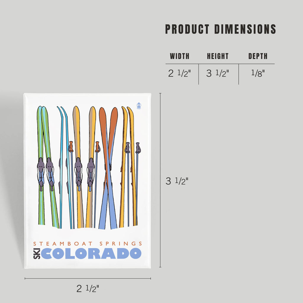 MAGNET Steamboat Springs, Skis in Snow