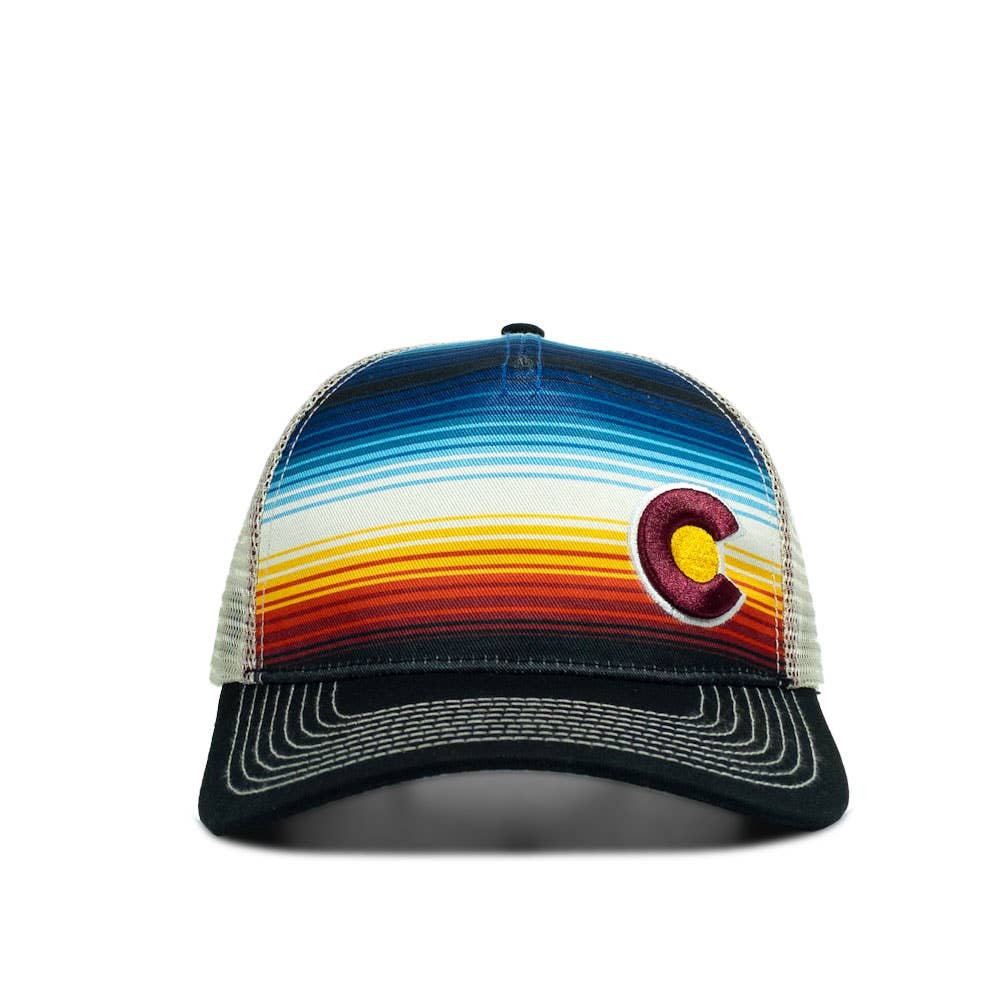 Trucker Hat - Monochromatic Grey - Black