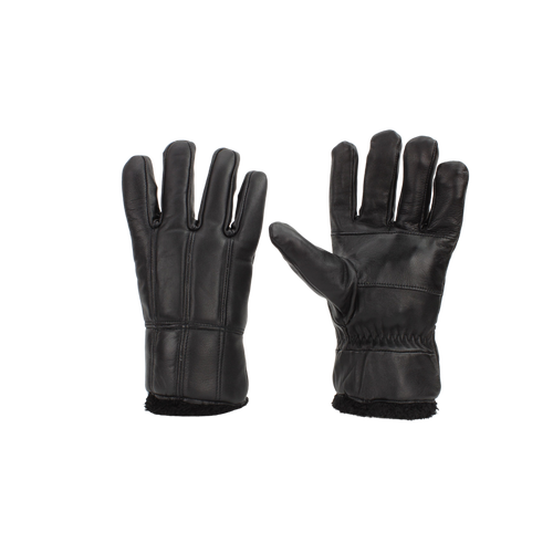 Sheepskin Leather Gloves with Black Sherpa Lining ABGL102SH