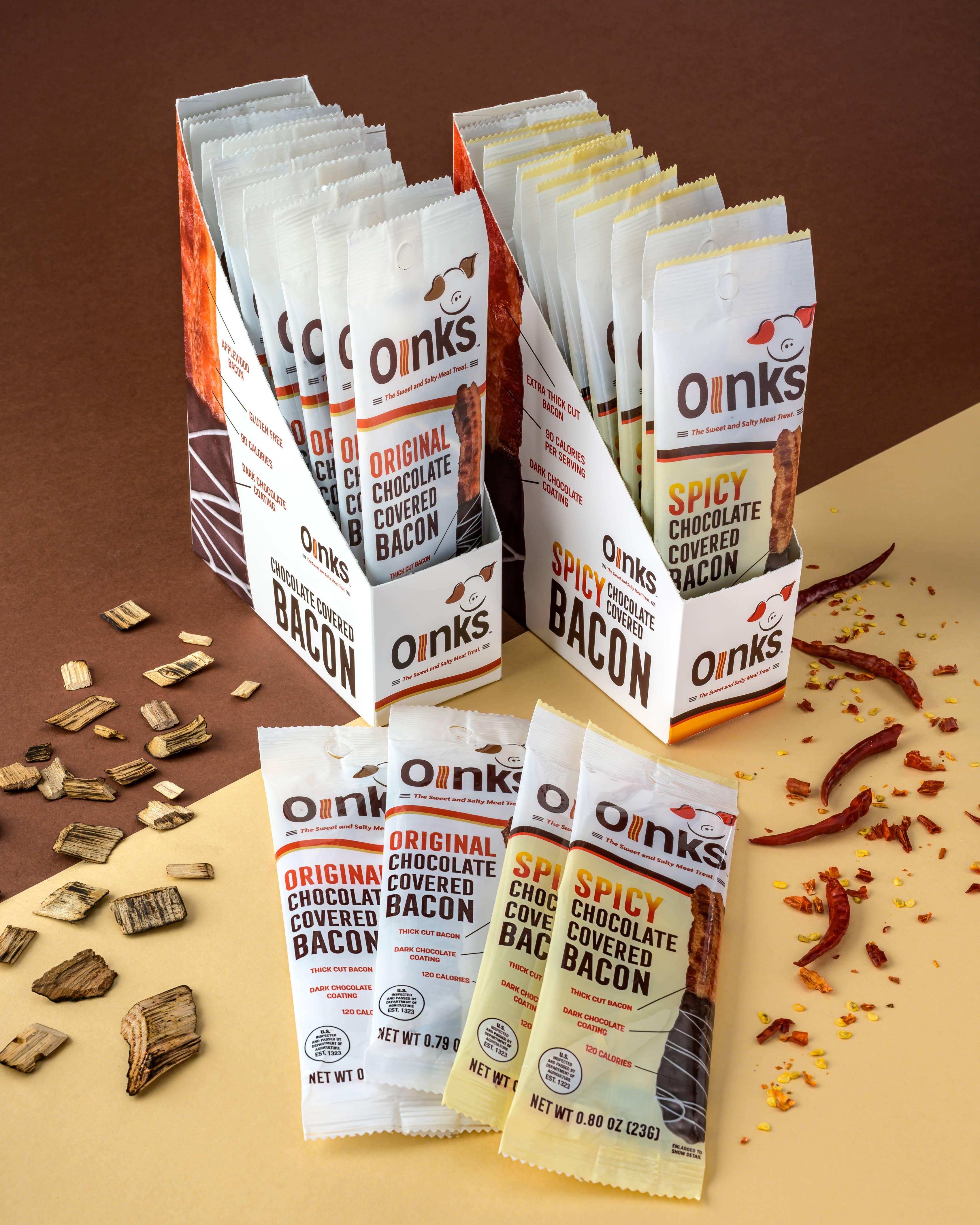 Spicy Chocolate Covered Bacon