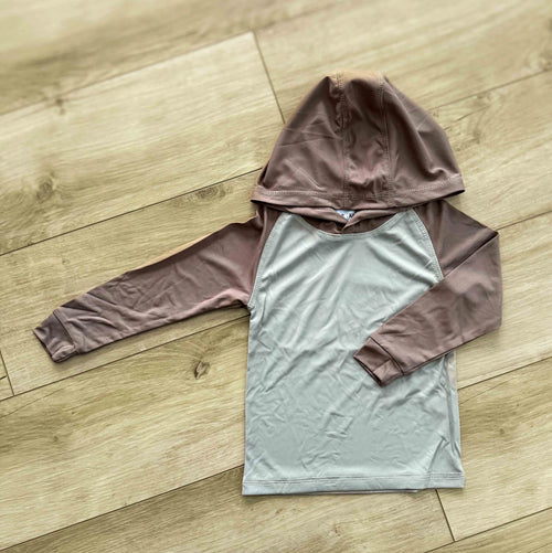 Sun Hoodie Tan + Brown