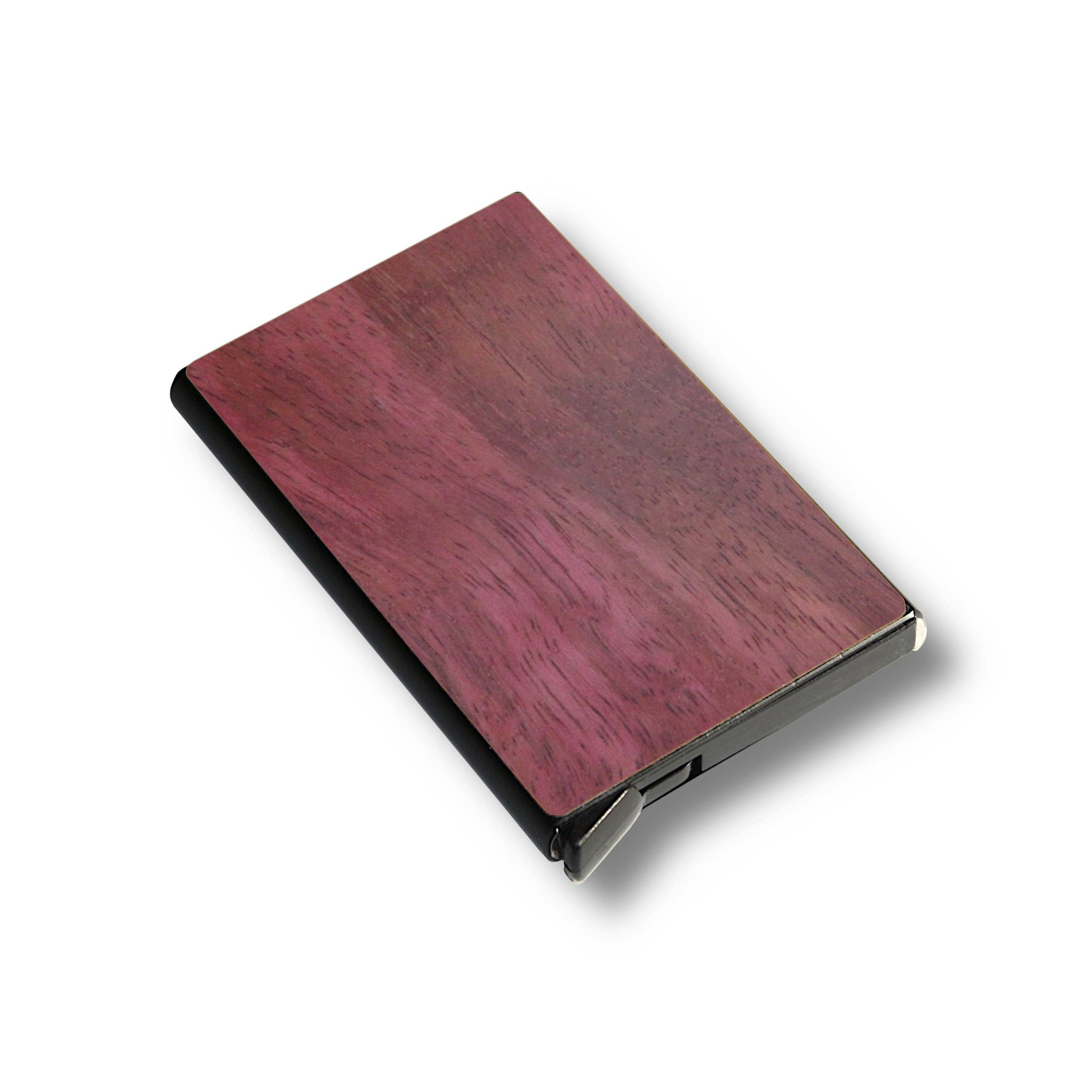 Customizable Slim Wooden RFID Blocking Speed Wallet