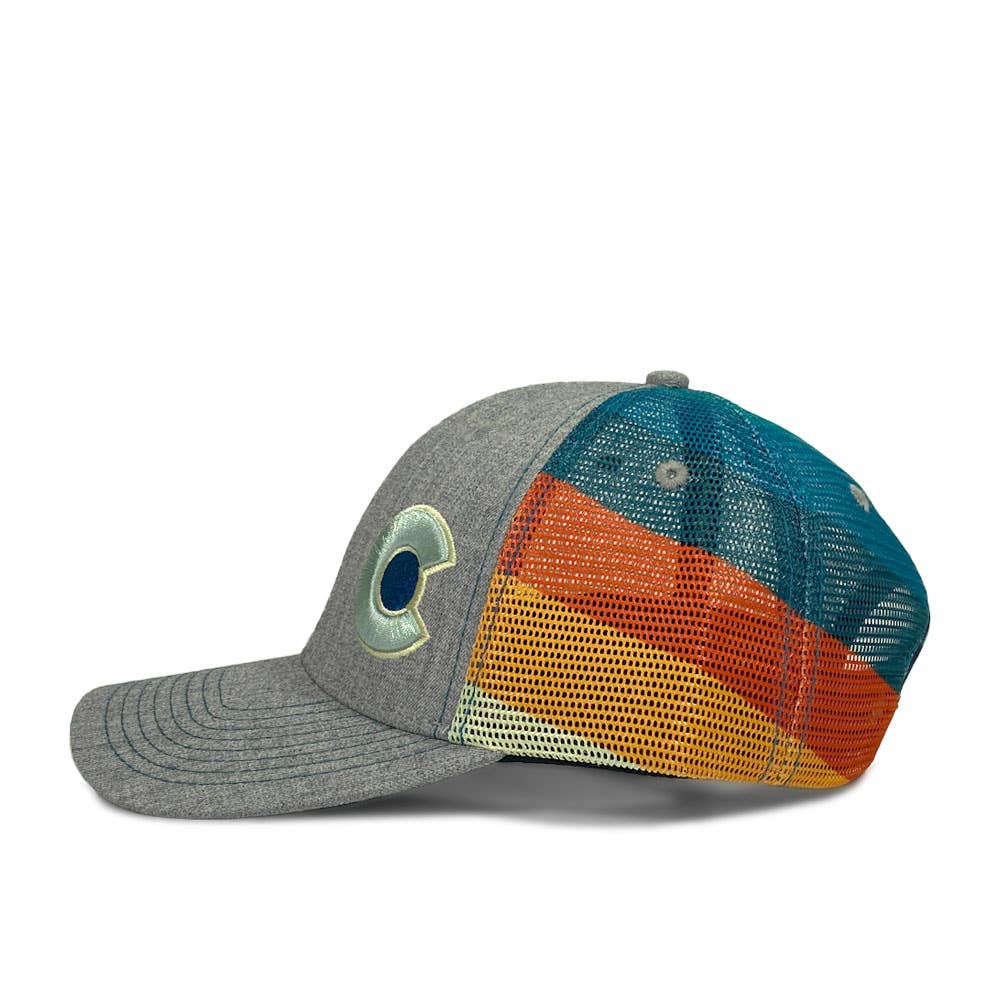 Trucker Hat - Monochromatic Grey - Black