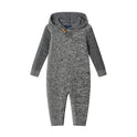 Hooded Toddler Romper Grey