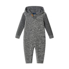 Hooded Toddler Romper Grey