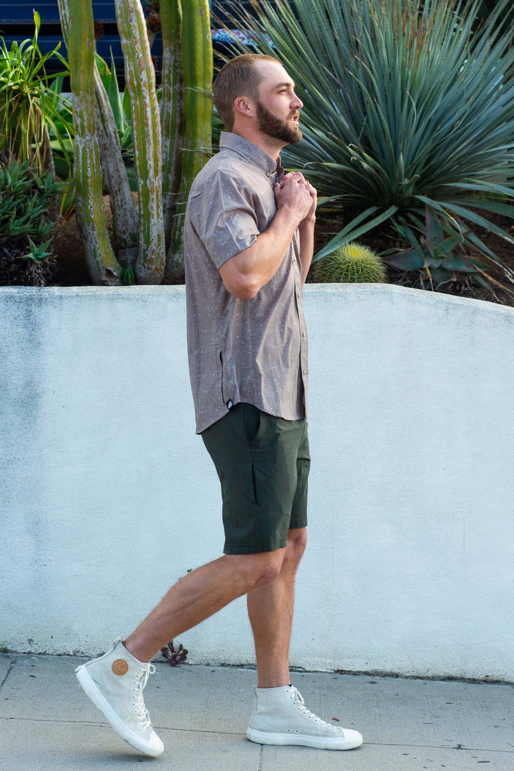 Vista Stretch Button Down