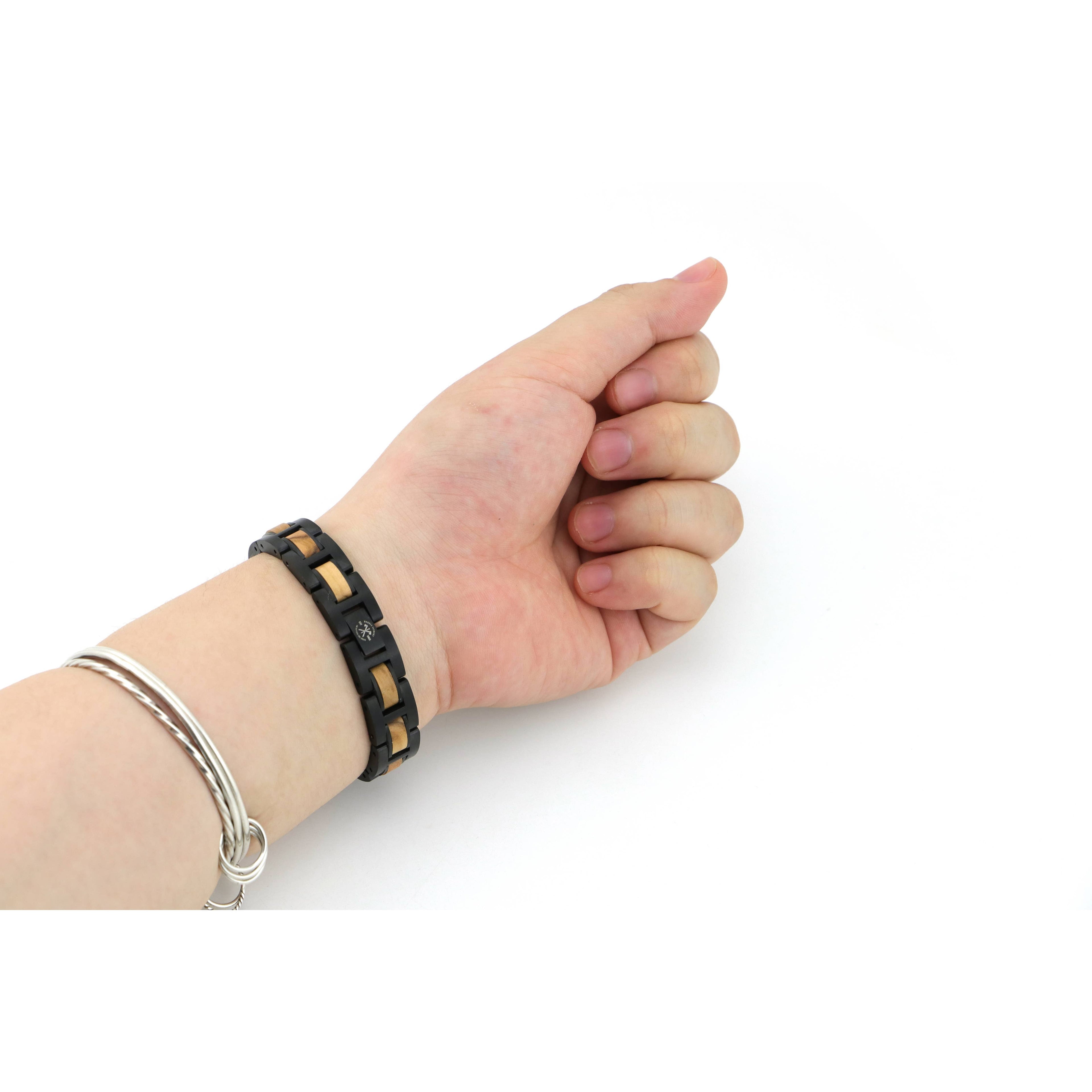 Mykonos- Wood & Metal Bracelet