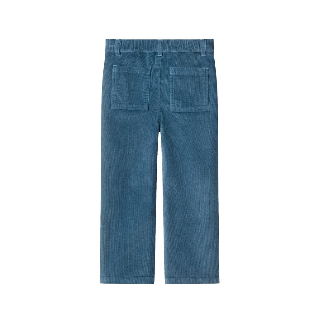 Kids Wide Leg Corduroy Pants | Blue