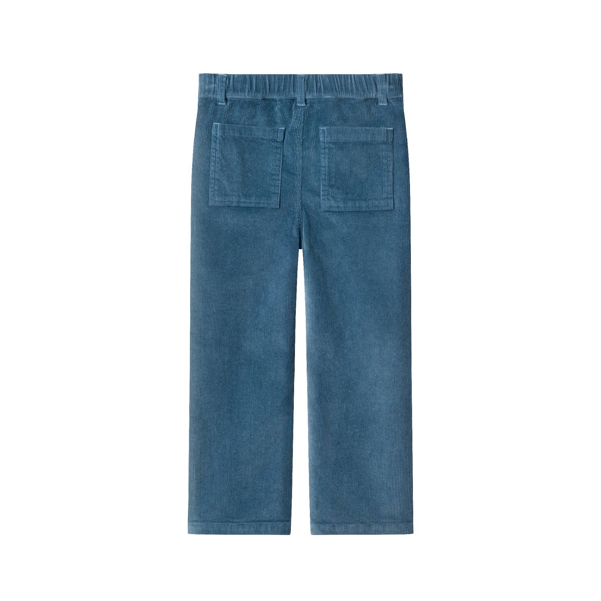 Kids Wide Leg Corduroy Pants | Blue