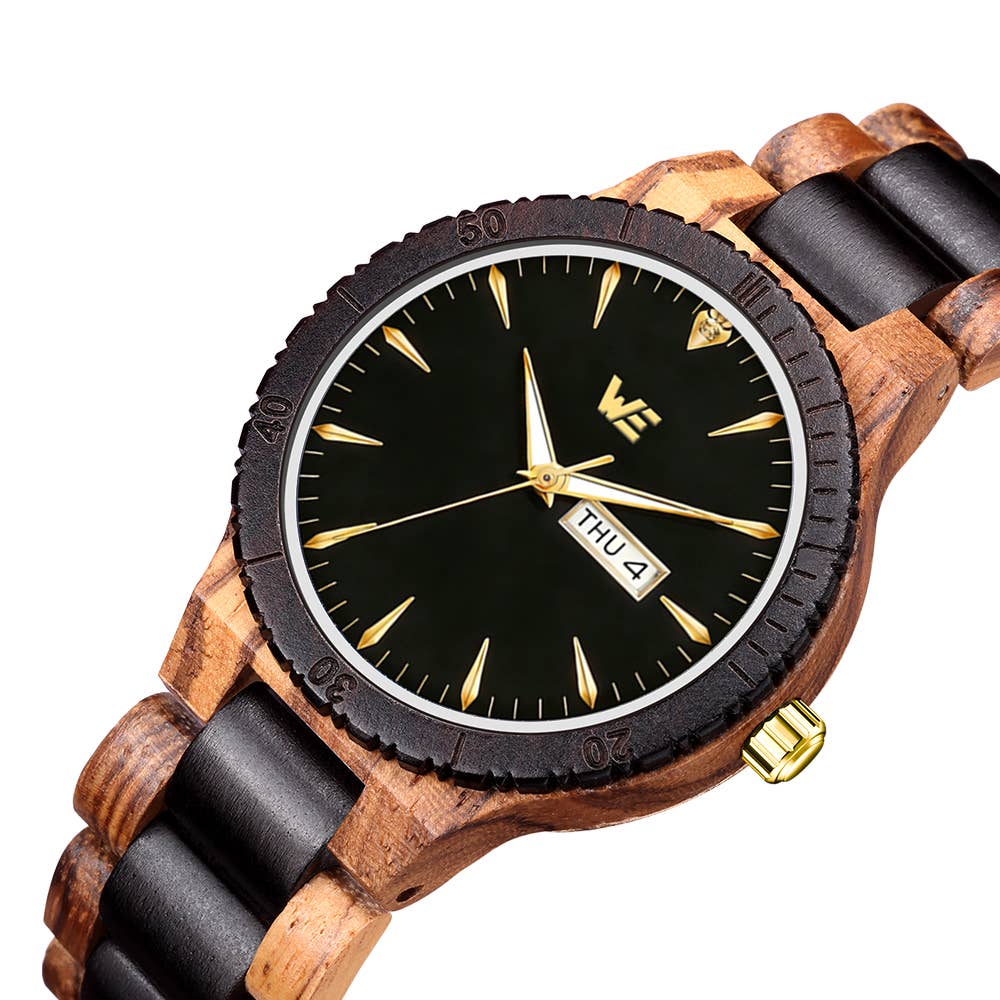Wooden Element Onyx Watch