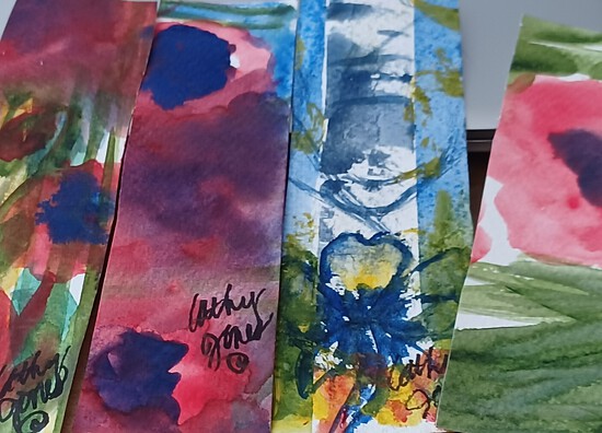 Cathy Jones Cathy Jones Hand Painted Bookmarks