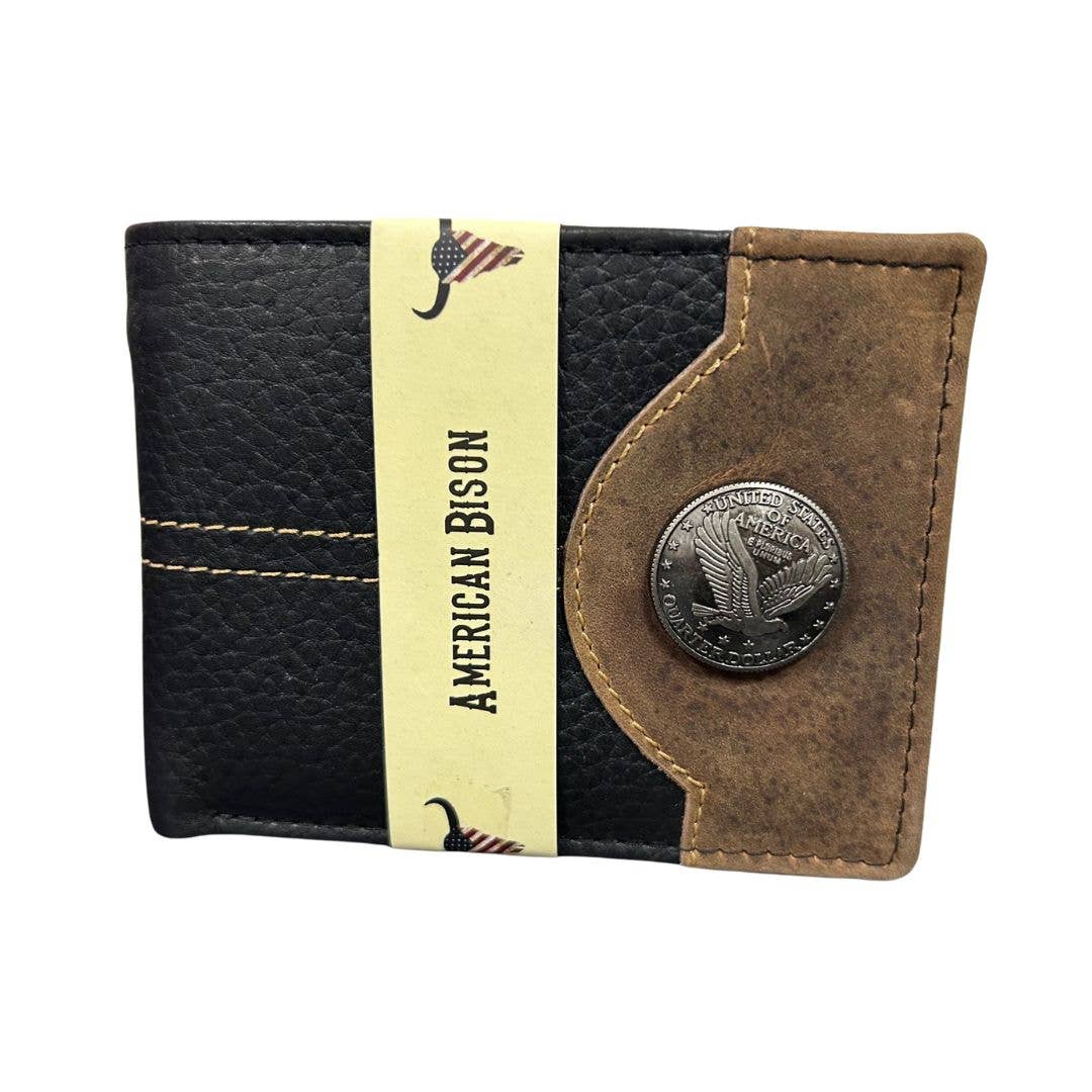 Bifold Wallet Black Eagle Leather