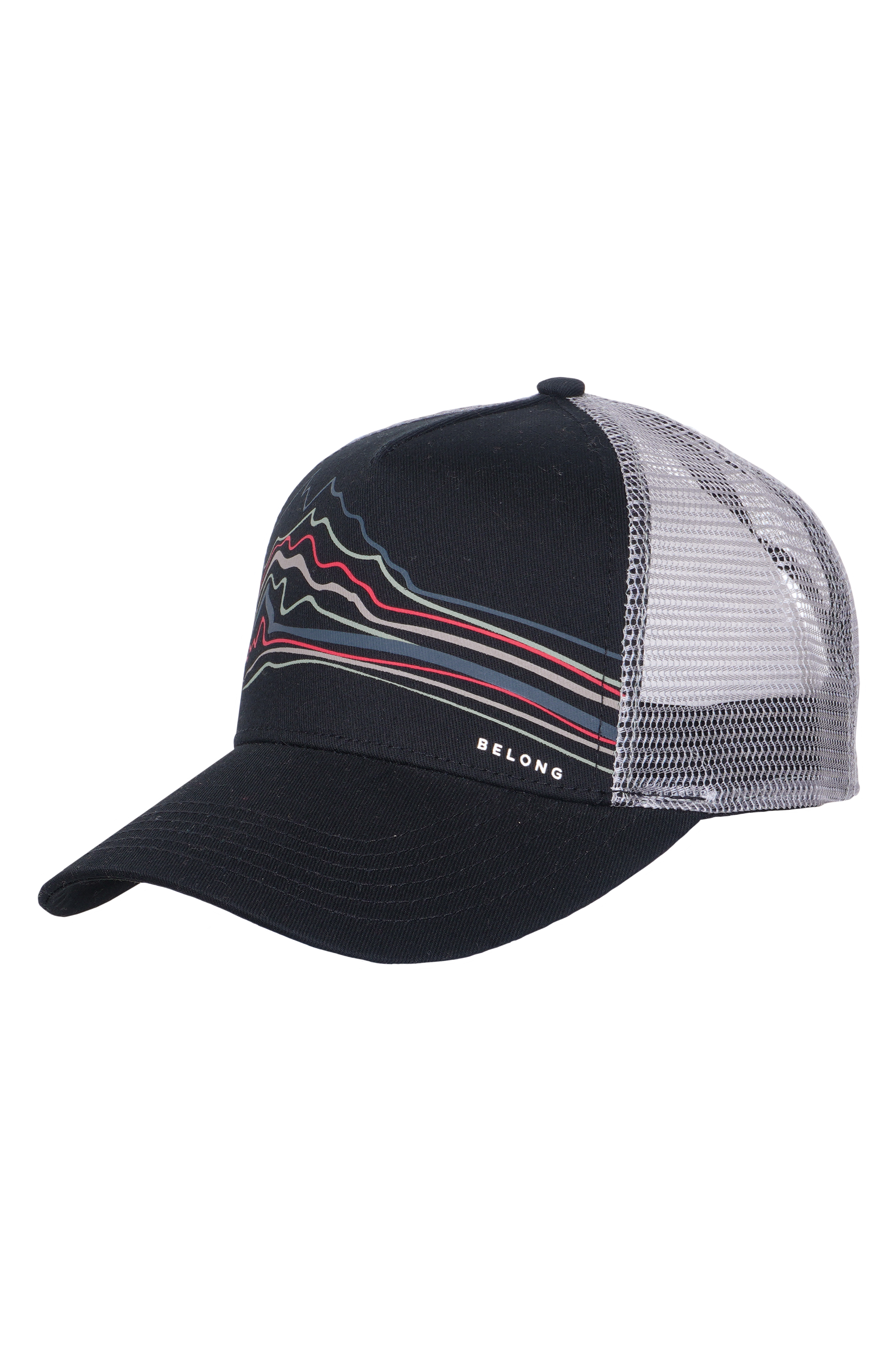 Every Trail Trucker Hat Black Mountain Brush