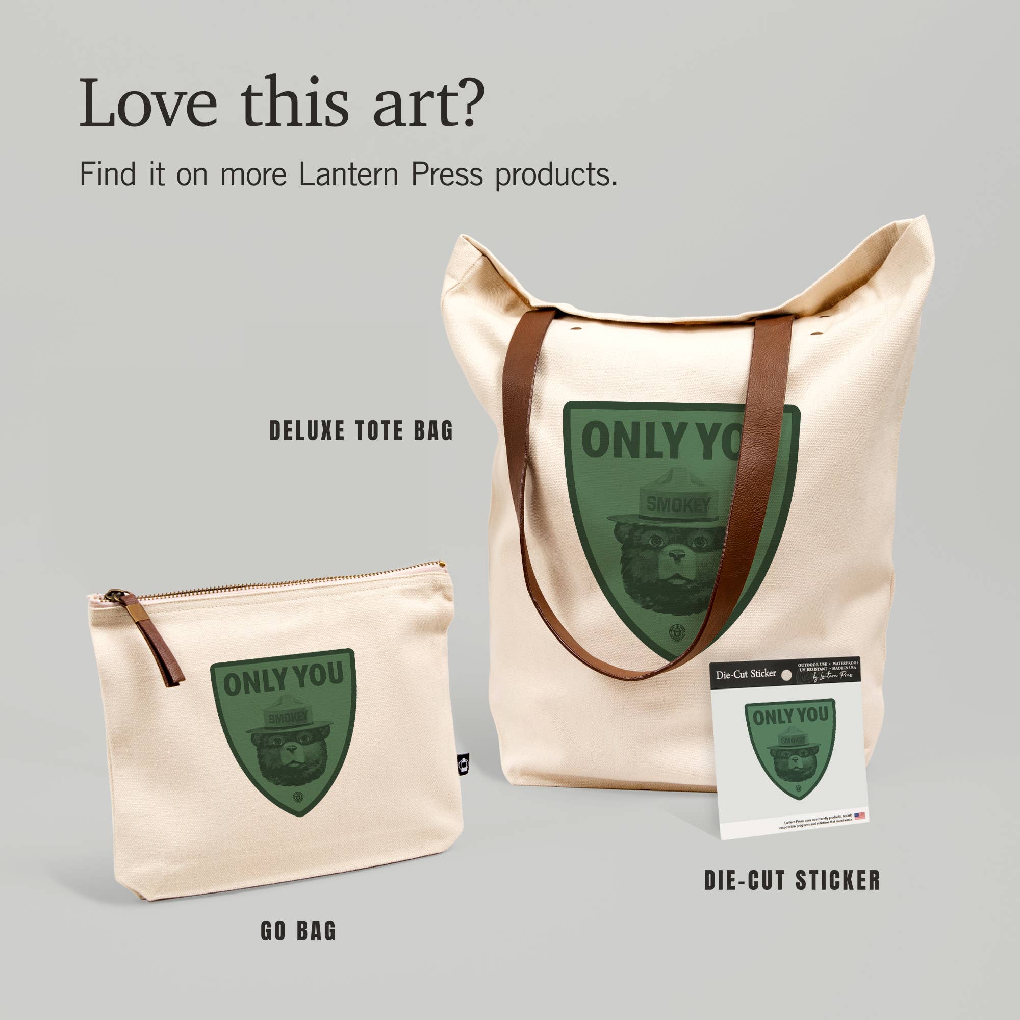 STICKER Smokey Bear, Only You, Duotone