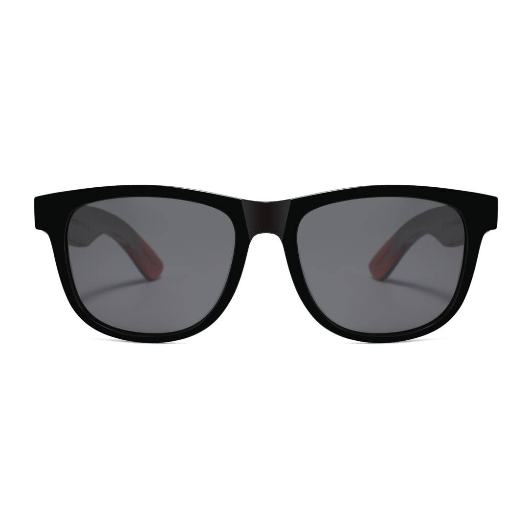 Hybrid Skatedeck Wanderer Sunglasses Ollie Black Temples