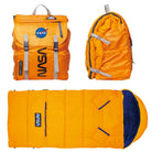 Mimish Sleep-N-Pack™ 2-in-1 Packable Sleeping Bag & Backpack Big Kid (7-12+ Yrs) NASA Official Logo & Patches