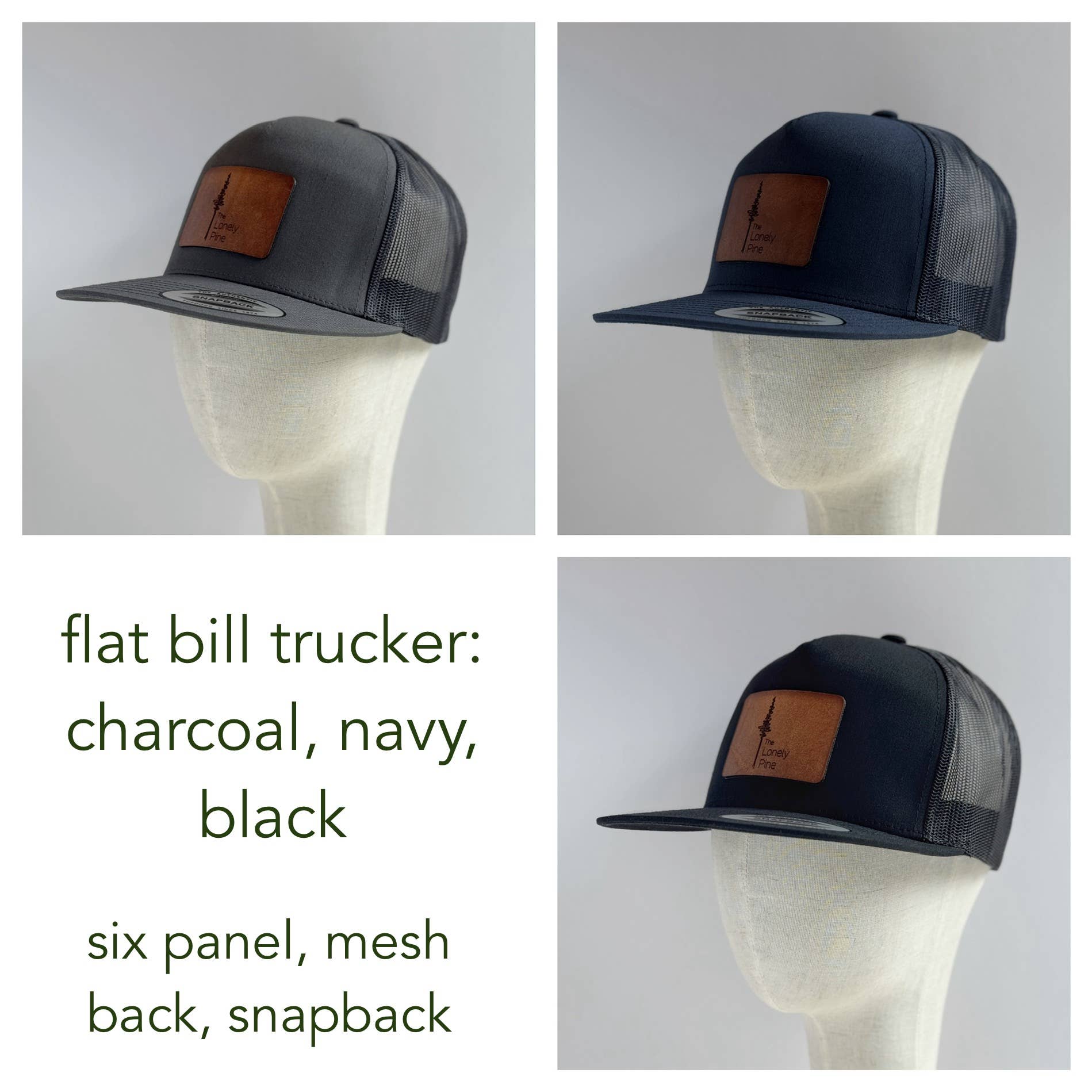 Rivers & Ridges | mountain scape leather patch hat