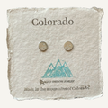 Sterling Silver mountain stud earrings