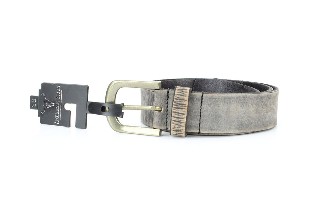 Matte Distressed Variegated Leather Belt