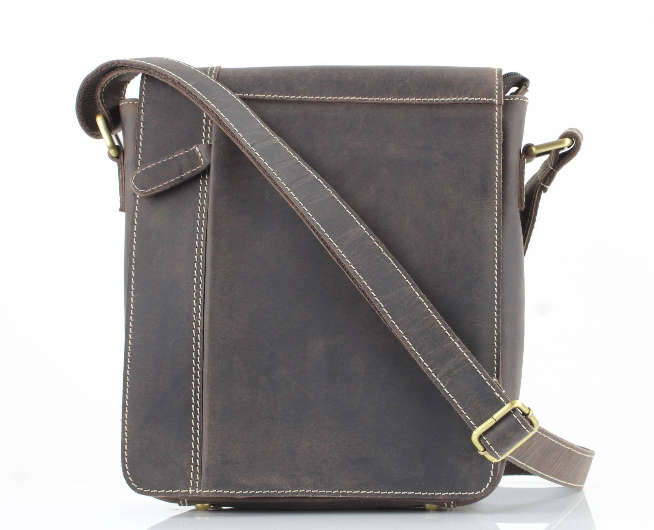 Hunter Leather Crossbody Front Zip Pocket