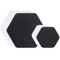 GEAR AID Tenacious Tape Hex Patches Black Clear - 2 Lrg, 2 Sm