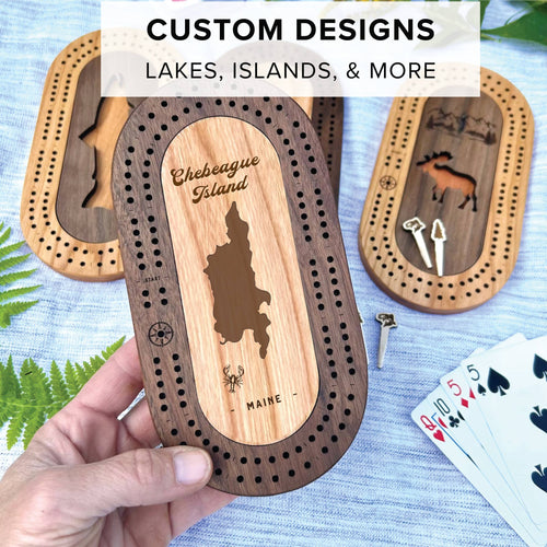 Wildlife Mini Travel Cribbage Board