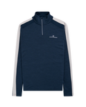 Men's 5Mila Quarter-Zip Faded Navy Stripe