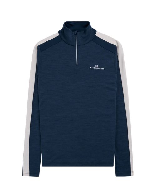 Men's 5Mila Quarter-Zip Faded Navy Stripe