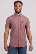 Vista Stretch Button Down Maroon Piney