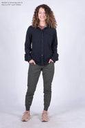 Women's Sherman Fleece Button Up Black Ardesia
