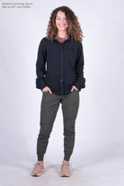 Women's Sherman Fleece Button Up Black Ardesia