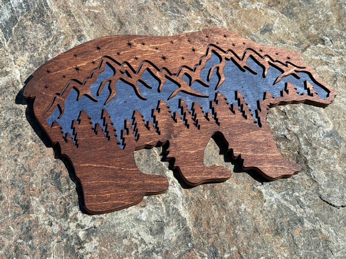 The Mas Boutique Handmade Mountain Wall Art Decor