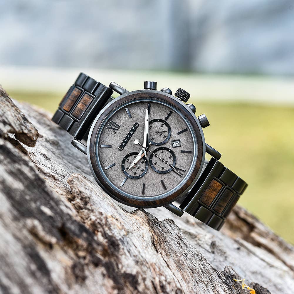AvantWood Explorer S Watch Gun Metal