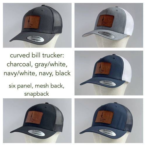 Rivers & Ridges | mountain scape leather patch hat