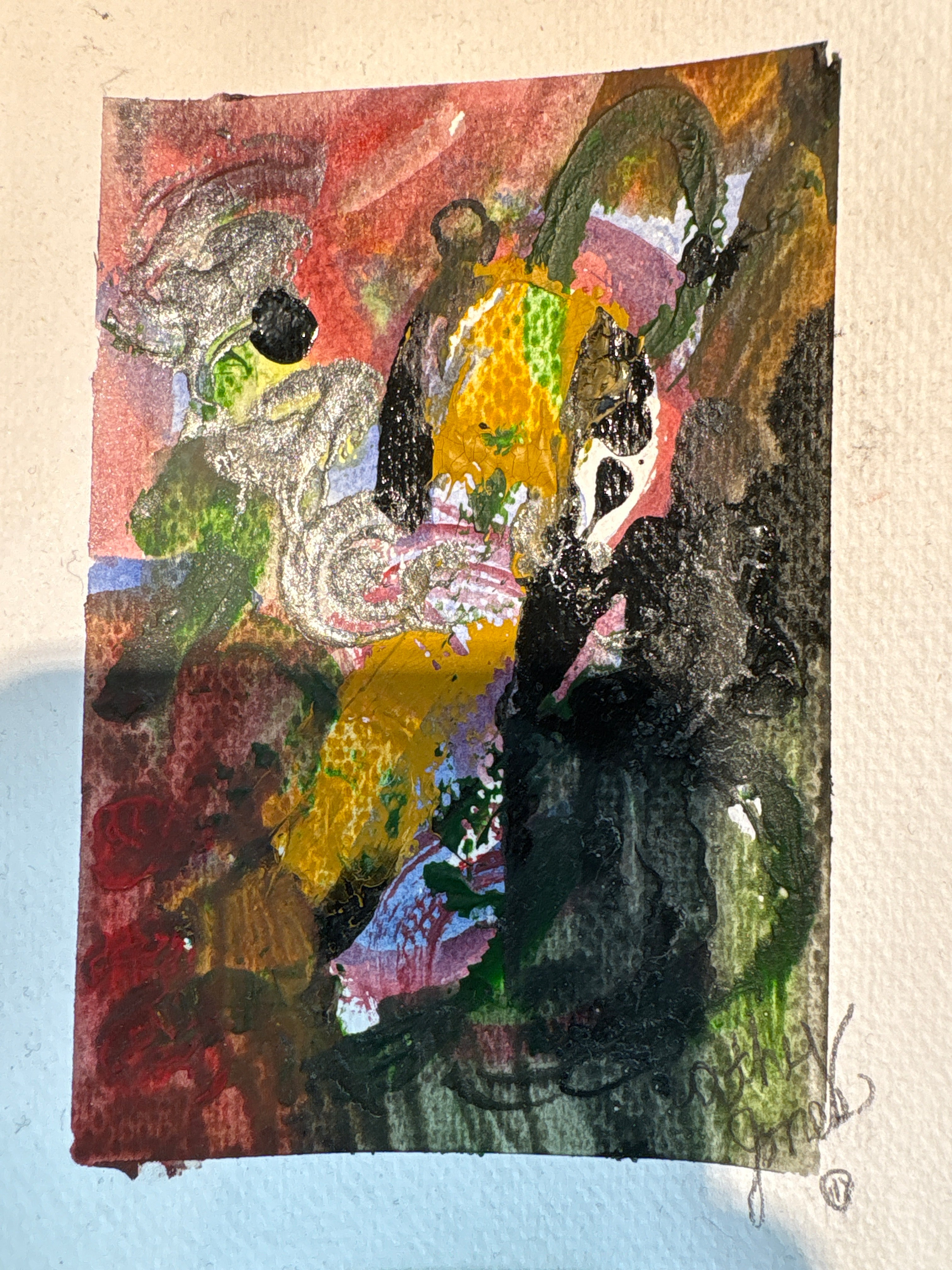 Hand-Painted Watercolor Notecards abstract paint