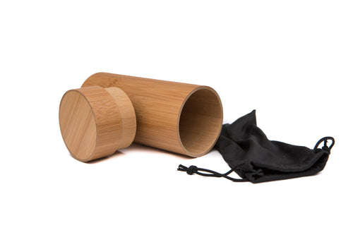 Real Bamboo Wood Silver Framed Classic Aviators by WUDN