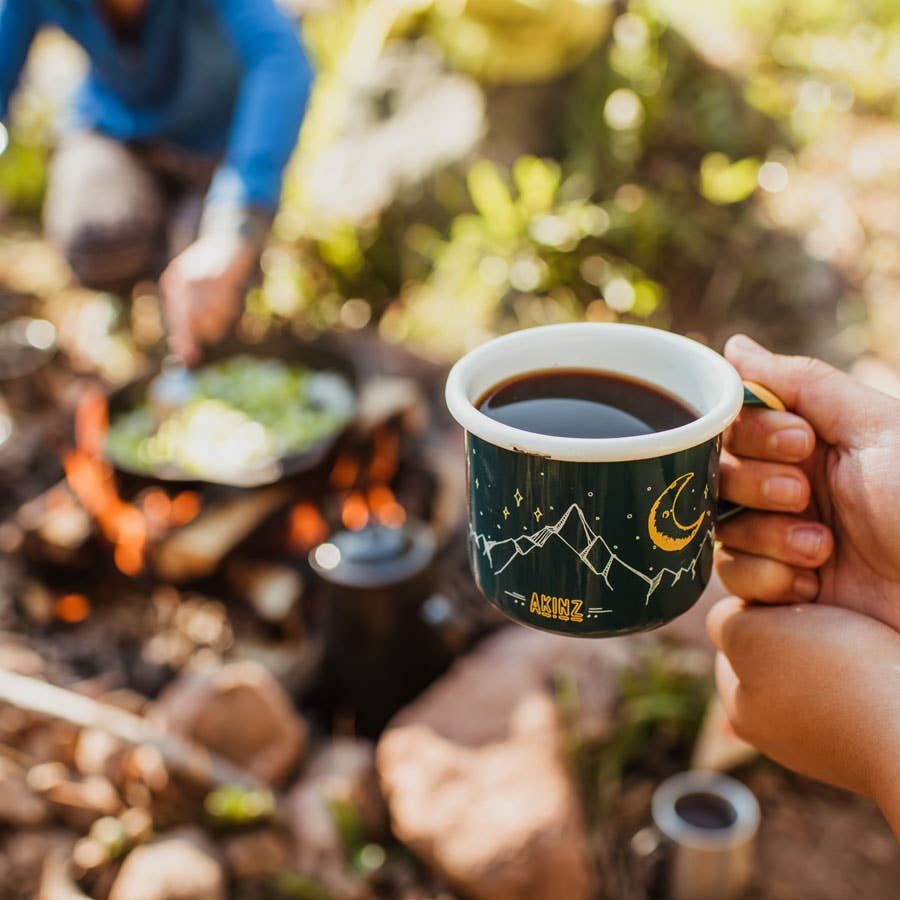 Mountain Views Enamel Camp Mug
