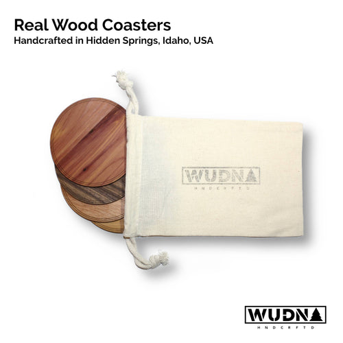 Decorative Wooden Coaster Set